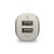 PureGear Nabiječka do auta bílá / 2x USB-A / 24W