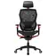Lorgar Grace 855 červená / Ergonomická židle / nastavitelná / síťovaná / pojezdová kolečka / nosnost 150 kg