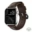 Nomad Traditional Band kožený řemínek se stříbrnými detaily pro Apple Watch Ultra (49mm) 8/7 (45mm)/6/SE/5/4 hnědá 