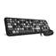 CONNECT IT FASHION Wireless Combo černá / Set bezdrátová klávesnice + myš / CZ + SK layout / USB / 1600DPI 