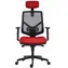 Powerton Tina červená / Kancelářské ergonomické křeslo / nosnost 120 kg 