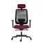 Powerton Lucie červená / Kancelářské ergonomické křeslo / nosnost 130 kg 