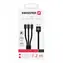 SWISSTEN TEXTILE datový kabel 3v1 2x USB-C (M) - Lightning (M) - USB-A (M) 1.2m černá / 60W / 3A