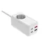 FIXED Charging Strip PD 65W 3m bílá / Síťový prodlužovací adaptér / 2x USB-C a 2x USB GaN III  