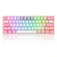 Redragon K616 RGB Fizz Pro Red šedá / Herní klávesnice / mechanická / spínače red / USB / RF 2.4 GHz / Bluetooth / US / doprodej