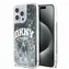 DKNY Liquid Glitter Arch Logo Zadní Kryt pro Apple iPhone 13 Pro Max černá