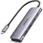UGREEN CM195 USB Hub 6v1 USB-C šedá / 2x USB-A 3.0 / 1x HDMI (4K) / 1x USB-C (PD) / SD/microSD 