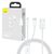 Baseus P10320105221-00 USB kabel 3v1 1m bílá / 1x USB-C / 1x microUSB / 1x Lightning