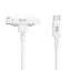 Hyper HyperJuice Nabíjecí hybridní kabel Silicone 60W USB-C (M) - Lightning 1.5m bílá