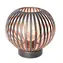 Solight WO3102 kovová kulatá lucerna se žárovkou s micro LED měděná / 80lm / teplá bílá / 3xAA