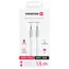 SWISSTEN TEXTILE propojovací audio kabel Jack 3.5mm (M) - Jack 3.5mm (M) 1.5m bílá