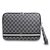 DKNY PU Leather Checkered Pattern and Stripe Obal na Notebook 15/16" černá
