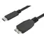PremiumCord Kabel USB 3.2 C samec - USB 3.0 konektor Micro-B samec 0.6m