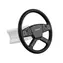 MOZA TSW Truck Wheel Lenkrad černá / Závodní volant pro nákladní vozidla / 40 cm / 18 tlačítek 