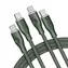 VOLTME Powerlink Rugg Series CTC Kabel USB-C(M) 5A/100W 1.8m zelená / 2x USB-C(M)