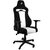Nitro Concepts E250 Radiant White černo-bílá / Herní židle / tkanina / nastavitelná / pojezdová kolečka / nosnost 125 kg