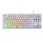 Baracuda KRILL Herní membránová klávesnice  / US layout / 1.5m / RGB / USB / Antighosting 19 kláves / bílá