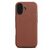 Woolnut Leather Case ochranný kryt pro Apple iPhone 16 hnědá 
