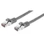C-TECH patchcord Cat6 FTP 0.25 m šedá