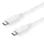 C-TECH USB-C kabel 2 m bílá / USB-C (M) - USB-C (M)