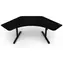 AROZZI  ARENA ANGELO Pure Black / Herní stůl / rohový / černý / D:225cm / Š:102cm / V:71cm-81cm