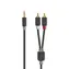 Nedis Stereo Audio kabel jack 3.5 mm (M) - 2x RCA (M) 1.00 m černá