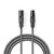 Nedis Vyvážený Audio kabel XLR 3pinový (M) - XLR 3kolíková (F) 15.0 m tmavě šedá 