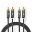 Nedis Stereo Audio kabel 2x RCA (M) - 2x RCA (M) 1.00 m šedá 