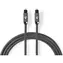 Nedis Optický audio kabel TosLink (M) - TosLink (M) 1.00 m šedá 