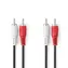 Nedis Stereo Audio kabel 2x RCA (M) - 2x RCA (M) 1.50 m černá 
