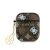 Guess PU 4G Peony Charm Pouzdro pro AirPods 1/2 Brown