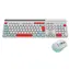 CANYON CNS-HSETW5WT-CS bílá / bezdrátový SET CS klávesnice + optická myš / 2.4 Ghz / 105 kláves / CZ/SK