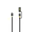 Tactical Stinger Cable USB-C/USB-C 1,5m Black / výkon až 60W / 1W svítilna