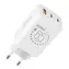 OBAL:ME GaN Cestovní Nabíječka USB-A + 2xUSB-C 65W White