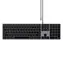 Satechi klávesnice Slim W3 šedá / drátová klávesnice / USB-C  / podsvícená