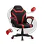 Huzaro Ranger 1.0 MESH červená / Dětská herní židle / nastavitelná / nosnost až 130 kg / látka & síťovina