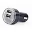 Gembird EG-U2C2A-CAR-02 černá / nabíječka do auta / 2x USB-A