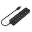 Gembird UHB-U3P7P-01 / USB 3.1 hub s vypínači / 7 portů / až 5Gb/s