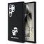 Karl Lagerfeld Liquid Silicone Metal Karl and Choupette Zadní Kryt pro Samsung Galaxy S24 Ultra Black
