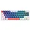 Machenike K500-B61 bílo-modrá / mechanická herní klávesnice / USB / RGB / Blue Switch / 1.6m
