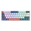 Machenike K500-B61 bílo-modrá / mechanická herní klávesnice / USB / RGB / Red Switch / 1.6m