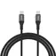 Dudao Datový kabel L3CC / USB-C / USB-C / 60W / 1.2 m / černá