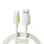 Joyroom S-A53 Nabíjecí kabel s fluorescenčním hrotem USB-A (M) - USB-C (M) 3A 1.2m béžová