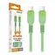 Aligator Datový kabel SoftPastels 3A 65W / USB-C/USB-C / zelený