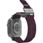 Aulumu A11 Mag Buckle Slim řemínek pro Apple Watch, stříbrná spona, fialový pásek
