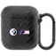 BMW Kryt s dvojitým kovovým logem Carbon pro AirPods 1/2 černá