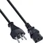 inLine Napájecí kabel CH 1.8 m černá / pro standard CH / 3pinový (pólový) uzemněný kabel