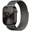 Apple Watch Series 10 GPS+Cellular 46mm Břidlicově šedé titanové tělo - Břidlicově šedý milánský tah (S/M) / 130–180 mm