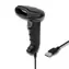 Qoltec 50866 laserová čtečka 1D černá / USB / 1.8 m délka kabelu