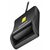 AXAGON CRE-SM3N, USB-A FlatReader čtečka kontaktních karet Smart card (eObčanka), kabel 1.3m